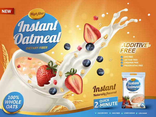 karışık berry yulaf ezmesi reklam