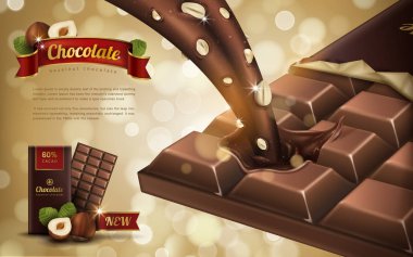 hazelnut chocolate ad clipart