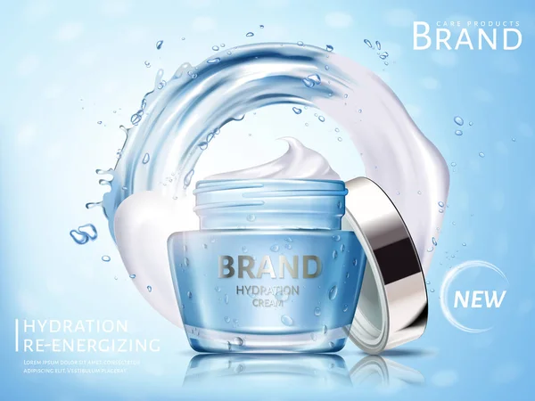 Hydration cream ad — Stock vektor