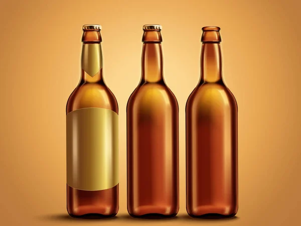 Boş bira ya da içki şişesi — Stok Vektör