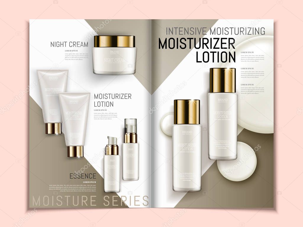 Skin care brochure template