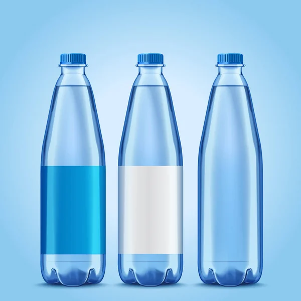 Trois bouteilles maquette — Image vectorielle