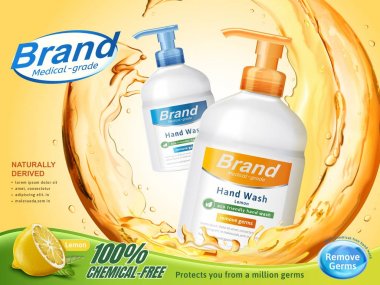 Tıbbi sınıf el yıkama reklamlar