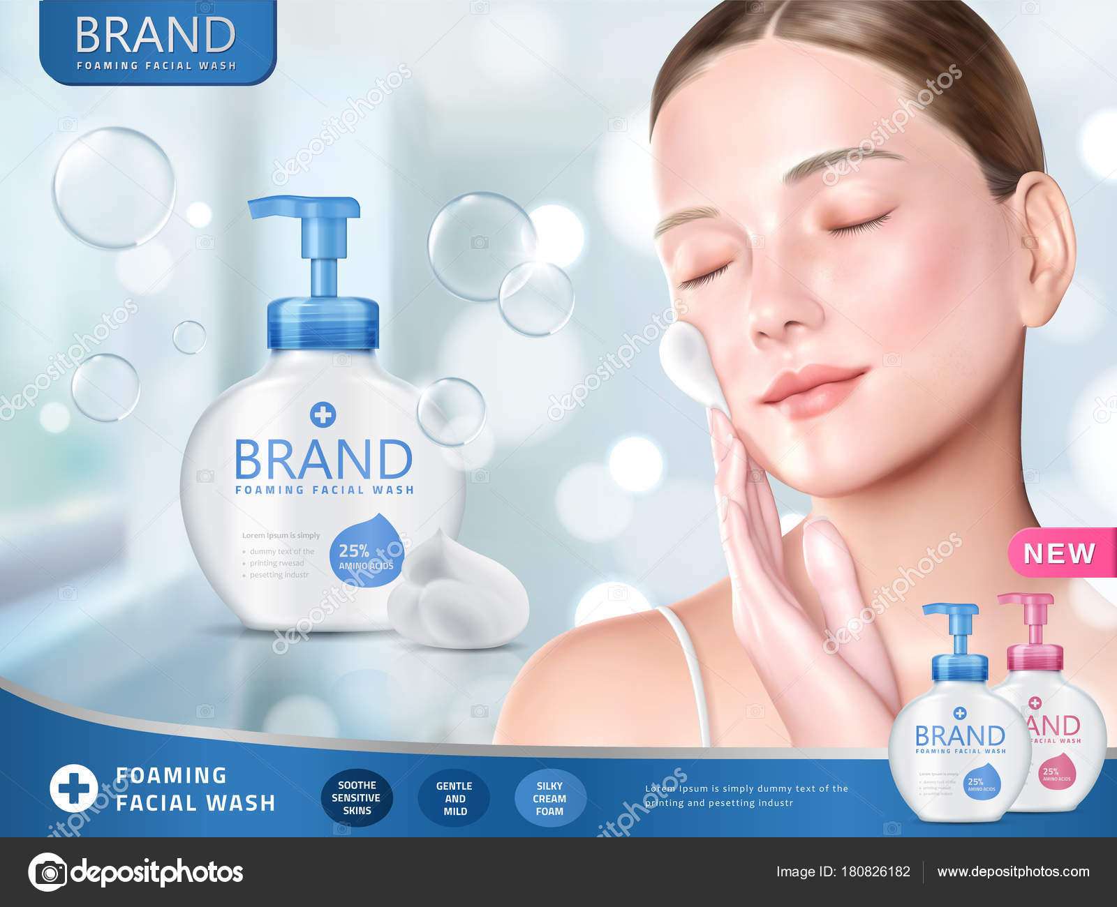 Facial wash ads Stock Vector Image by ©HstrongART 180826182