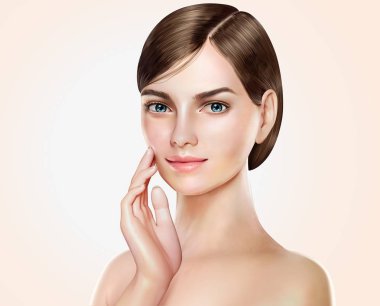 güzel bir kadın modeli