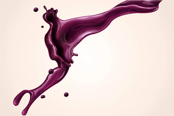 Splashing juice element — Stock Vector