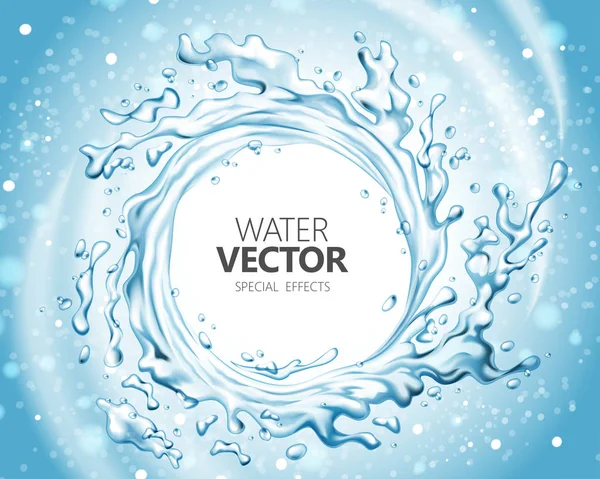 Wasser Spezialeffekt — Stockvektor