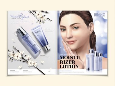 Kozmetik dergisi şablonu