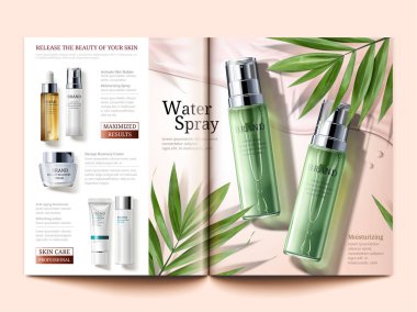 Kozmetik dergisi şablonu