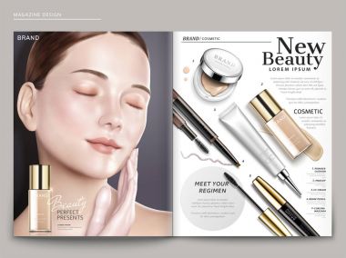 Kozmetik dergisi şablonu