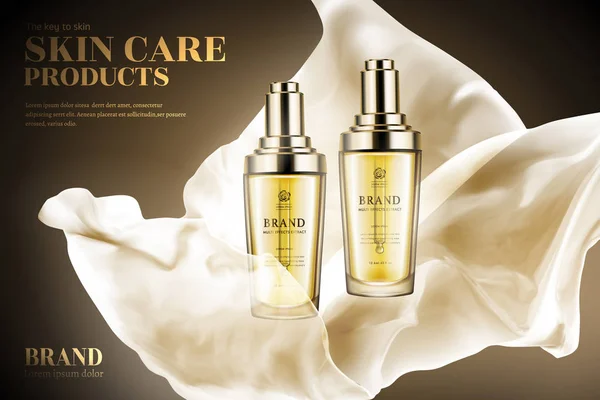 Reklamy produktów pielęgnacji skóry — Wektor stockowy
