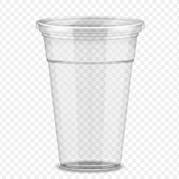 Tazza da asporto in plastica — Vettoriale Stock