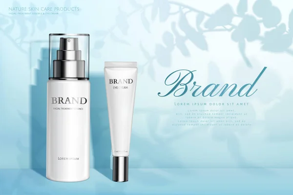 Reklamy produktów do pielęgnacji skóry — Wektor stockowy