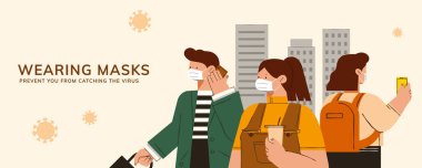 COVID-19 salgını sırasında maske takın ki solunum damlasına temas etmesin ve kendinizi olası bir koronavirüs enfeksiyonundan koruyasınız.
