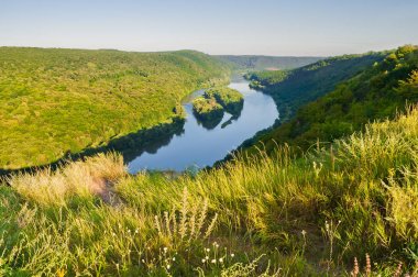 Yin-Yan Dinyester RIV üzerinde güzel Adaları üzerinde Üstten Görünüm