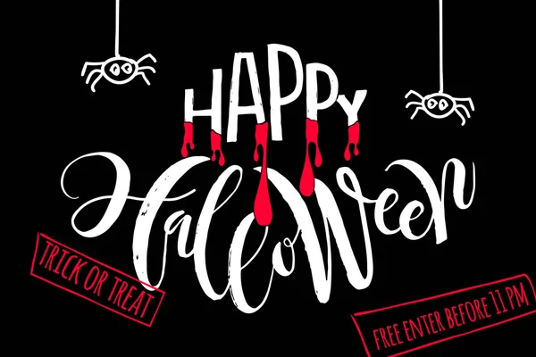 Happy Halloween party poster . — стоковый вектор