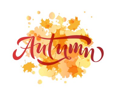 Tipografi yazı sonbahar