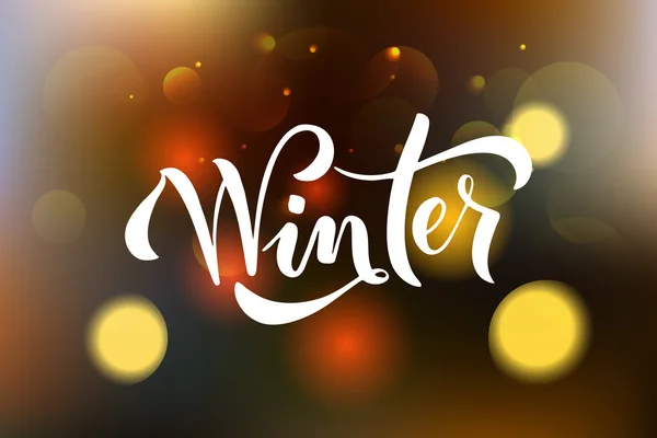 Textured background for postcard with text winter — ストックベクタ