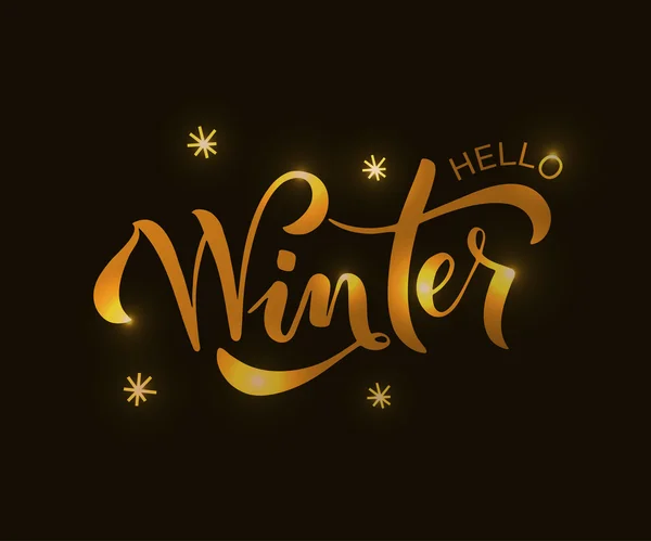 Textured background for postcard with text winter — Stock Vector