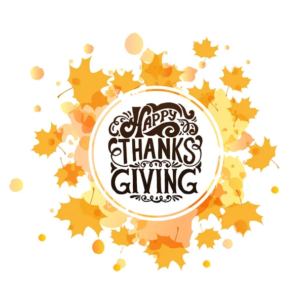 Thanksgiving typografie poster. — Stockvector