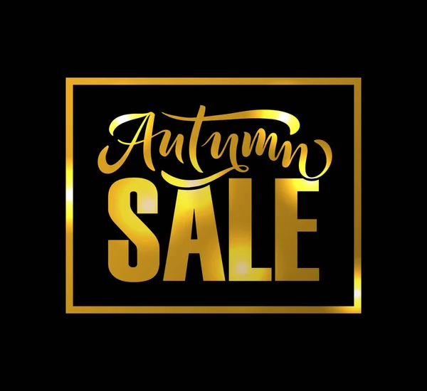 Tipografia de letras Autumn SALE . — Vetor de Stock