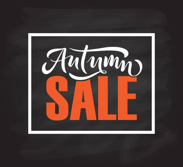 Tipografia de letras Autumn SALE . . — Vetor de Stock