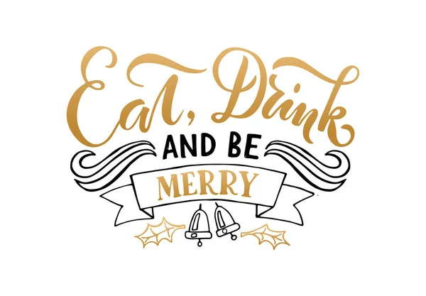 Eat, Drink and Be Merry — Stock Vector