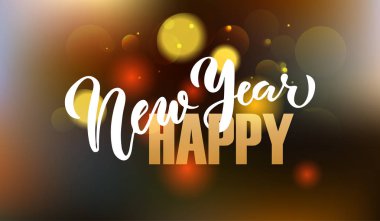 Mutlu yıllar tebrik kartı.