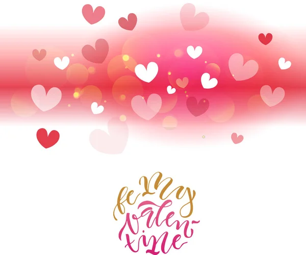 Valentinstag handskizziertes Logo — Stockvektor