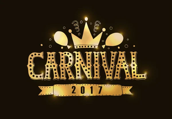 Logotipo de feira de carnaval desenhado à mão —  Vetores de Stock