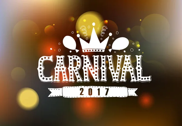 Logotipo de feira de carnaval desenhado à mão — Vetor de Stock