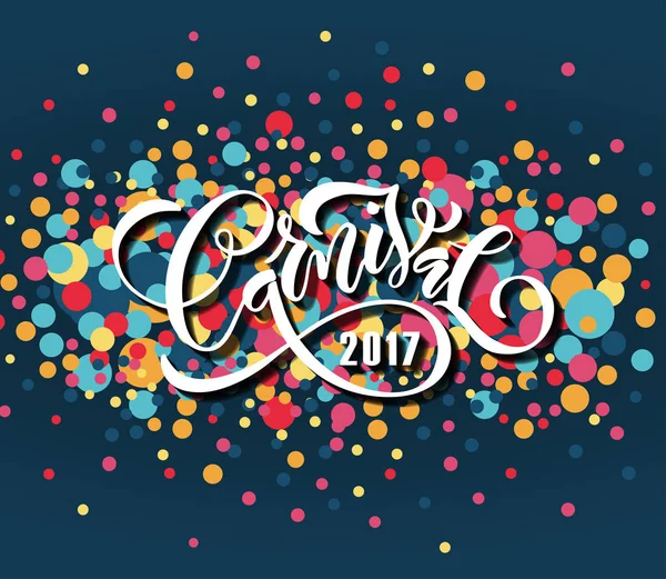 Logotype foire carnaval dessiné à la main — Image vectorielle