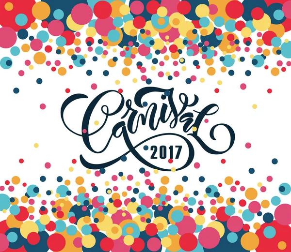 Logotipo de feira de carnaval desenhado à mão — Vetor de Stock