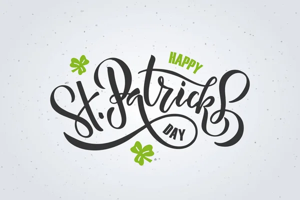 St.Patrick'ın gün yazı tasarım — Stok Vektör