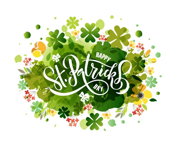 St.Patrick's Day lettering design — Stock Vector