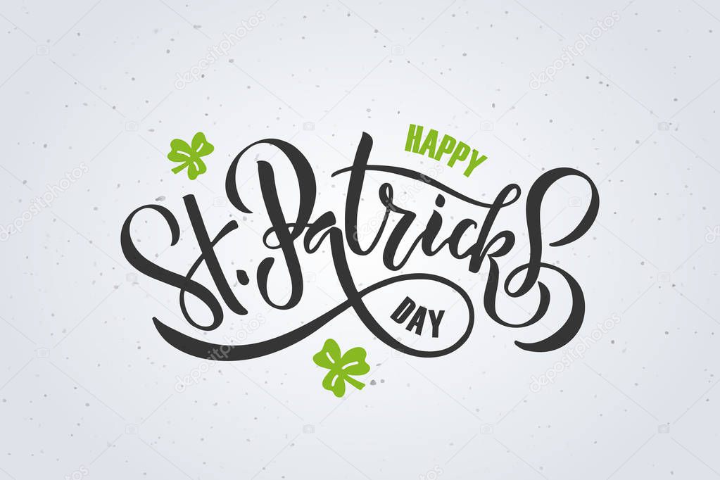 St.Patrick's Day lettering design