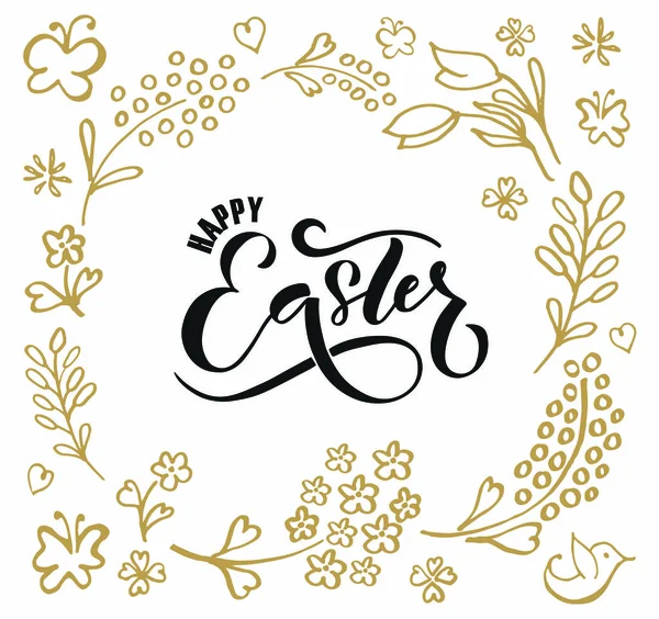 Easter postcard, banner template — Stock Vector