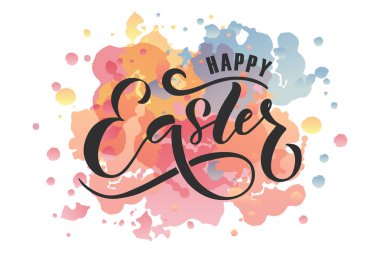 Hand sketched Easter text clipart