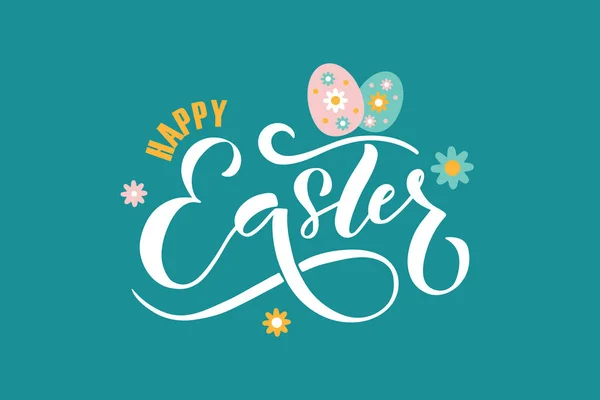 Hand sketched Easter text — Stock Vector