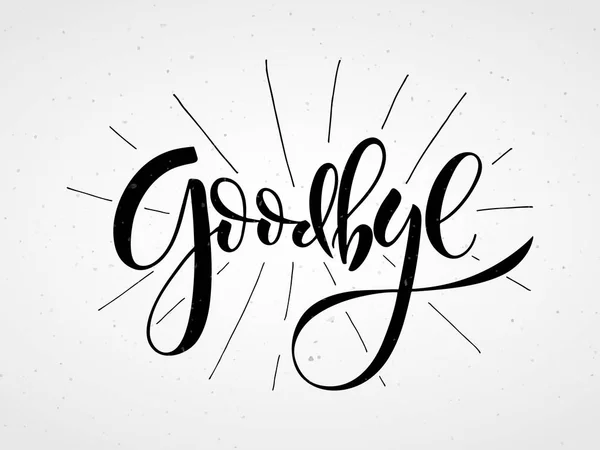 Ręka szkic Goodbye napis — Wektor stockowy