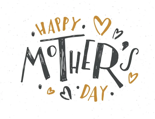 Joyeuse fête des mères texte — Image vectorielle