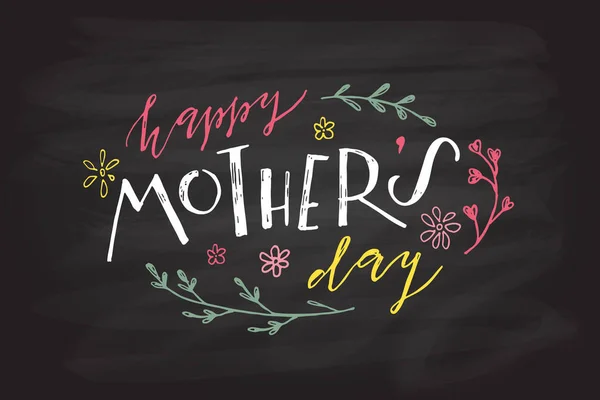 Happy Mother's Day text — Stock Vector