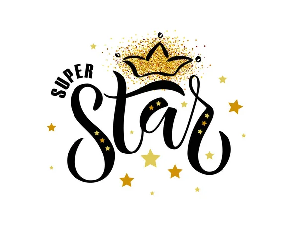 Super Star texte — Image vectorielle