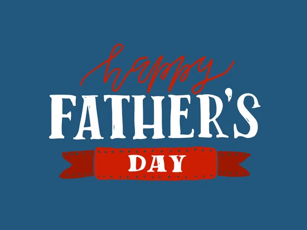 Poster con Happy Fathers Day — Vettoriale Stock