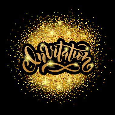 Yazı davet el çizdi 