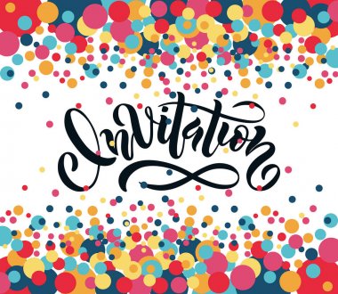 Yazı davet el çizdi 