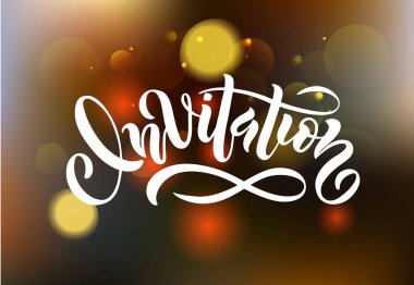 Yazı davet el çizdi 