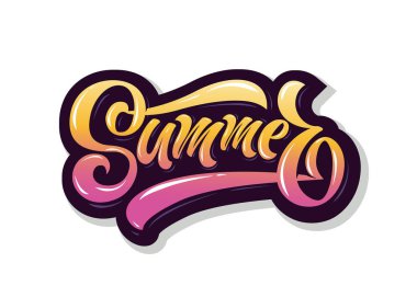 Yaz renkli banner tasarımı. 