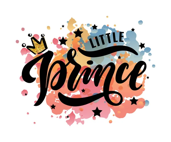 Lilla prins typografi affisch — Stock vektor