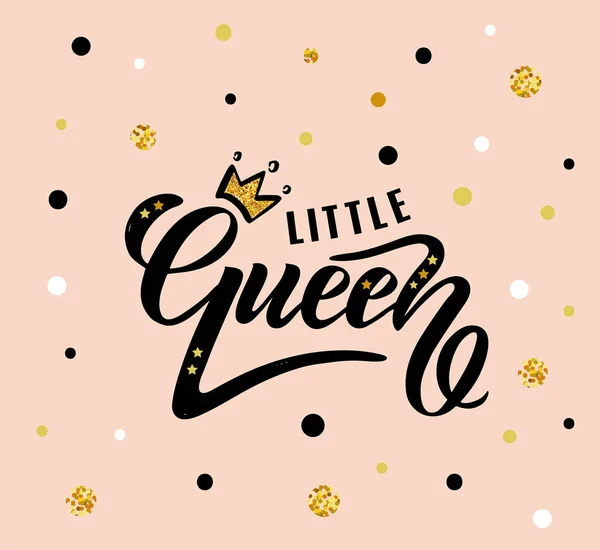 Cartaz de tipografia com letras Queen . —  Vetores de Stock